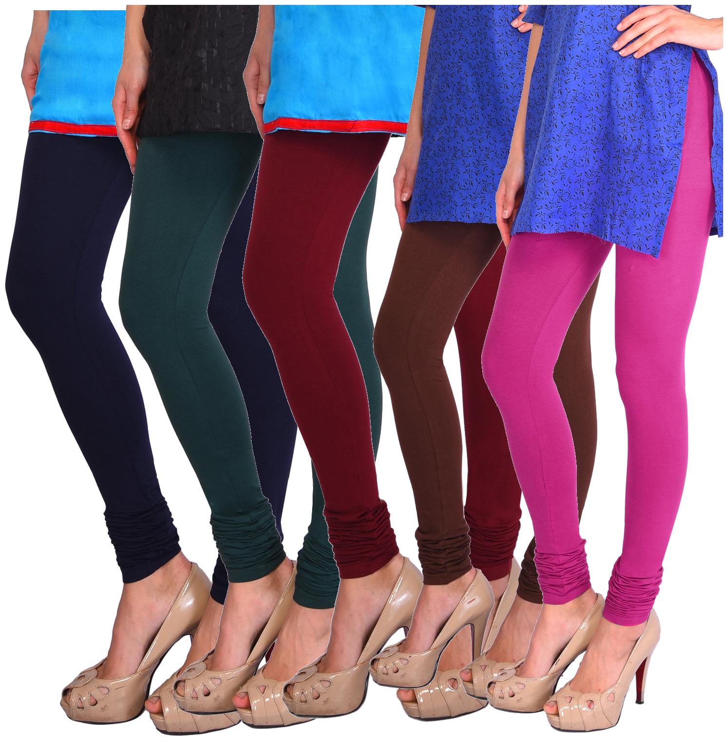 

Robinbosky Cotton Solid Churidar Multi Color Legging