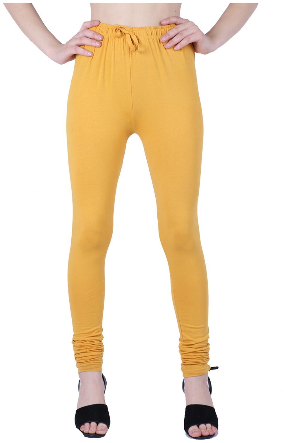 

Robinbosky premium Cotton stretchable Churidar Leggings - Yellow
