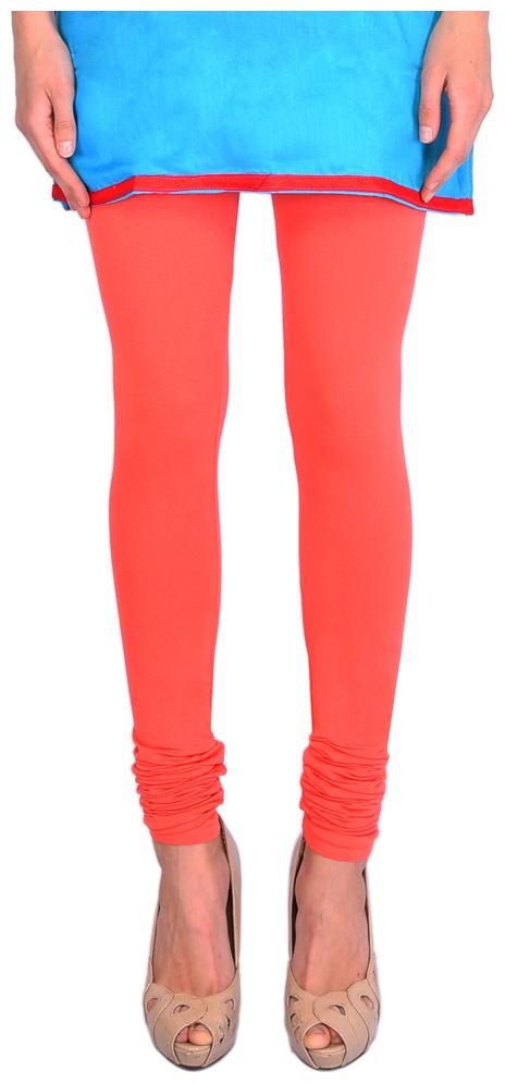 

Robinbosky premium Cotton stretchable Churidar Leggings - Orange