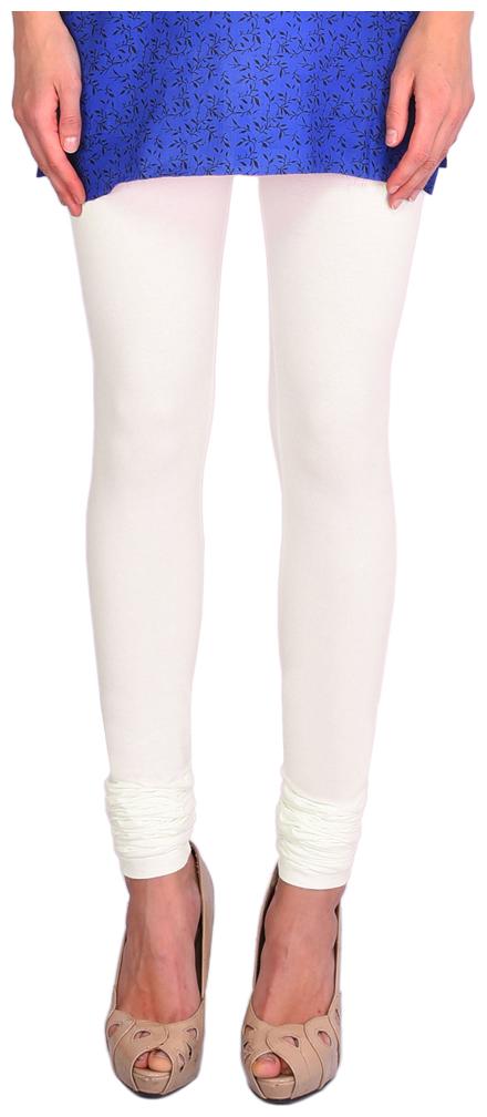 

Robinbosky premium Cotton stretchable Churidar Leggings - Cream