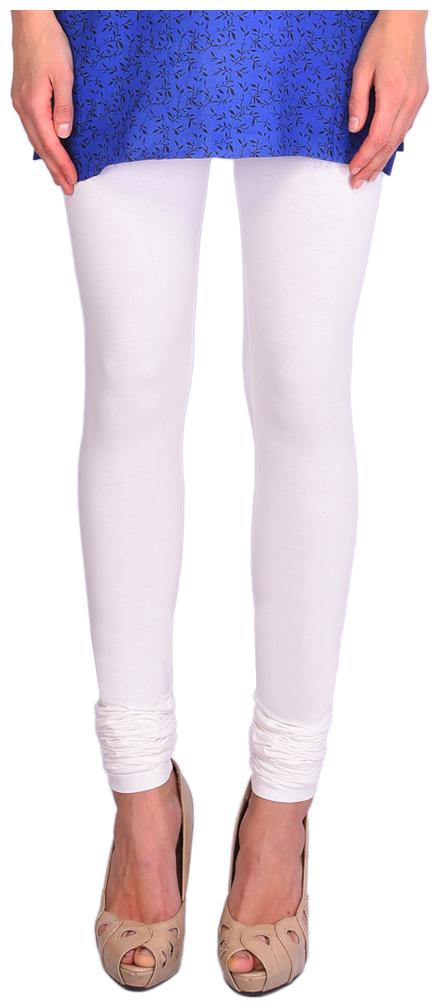 

Robinbosky premium Cotton stretchable Churidar Leggings - White