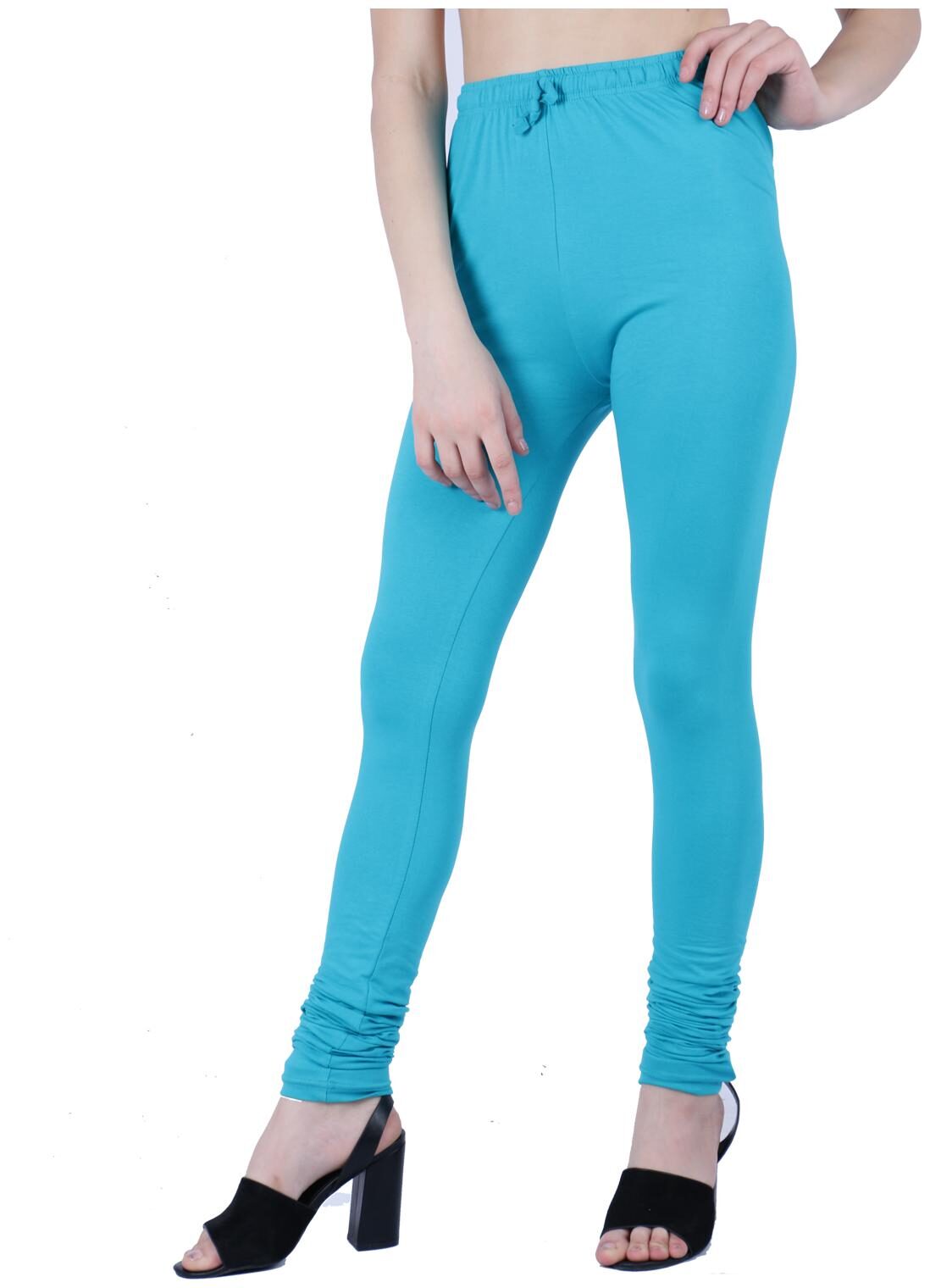 

Robinbosky premium Cotton stretchable Churidar Leggings - Blue