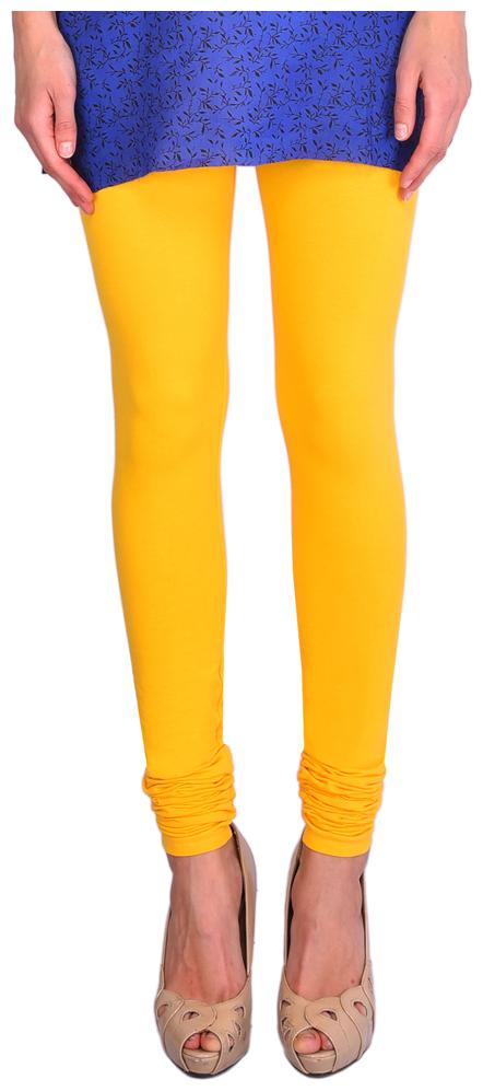 

Robinbosky premium Cotton stretchable Churidar Leggings - Yellow