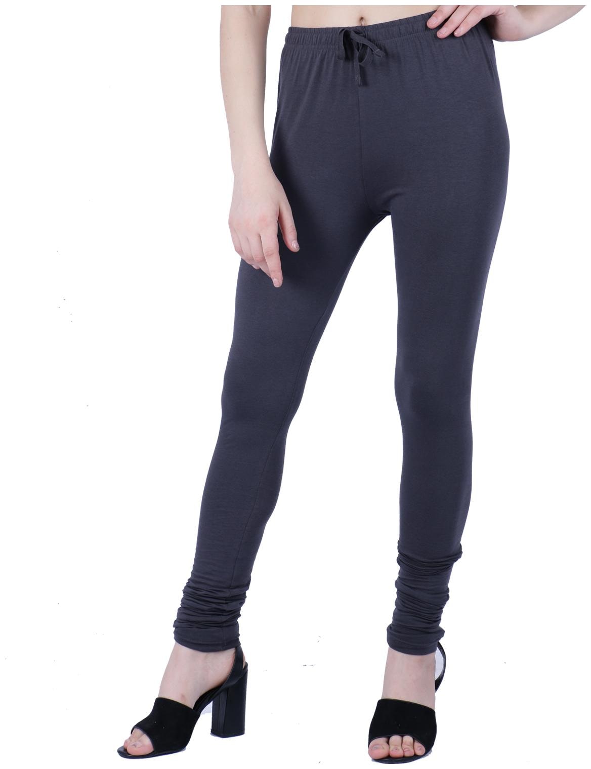 

Robinbosky premium Cotton stretchable Churidar Leggings - Grey