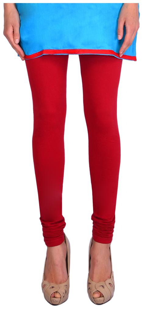 

Robinbosky premium Cotton stretchable Churidar Leggings - Red