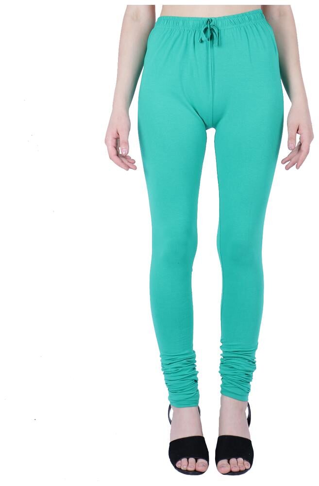 

Robinbosky premium Cotton stretchable Churidar Leggings - Green