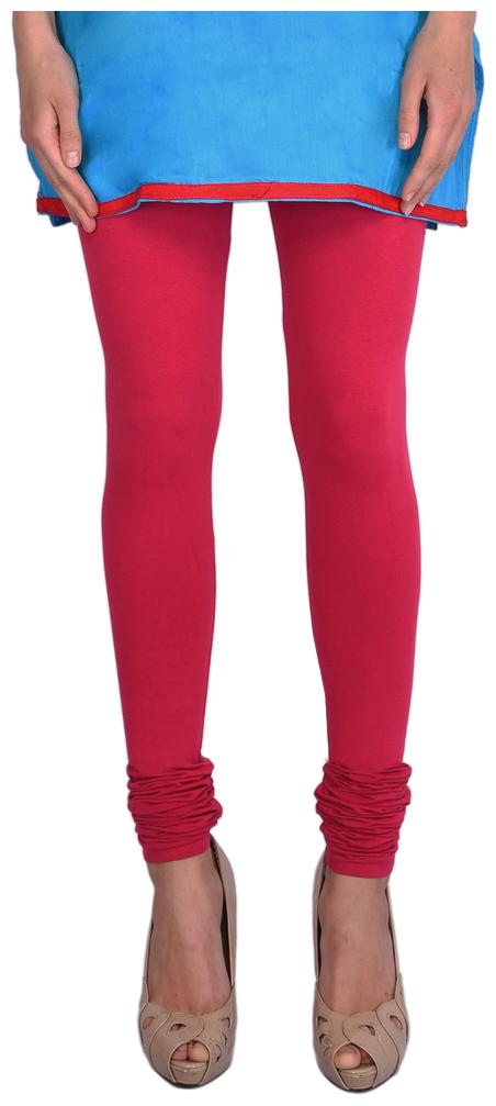 

Robinbosky premium Cotton stretchable Churidar Leggings - Red