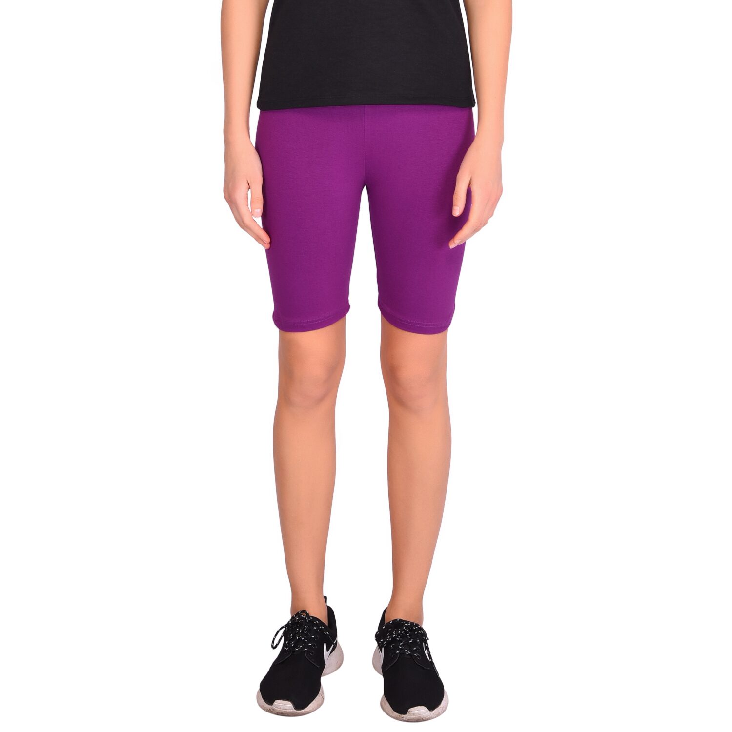 

Robinbosky Women Solid Sport shorts - Purple