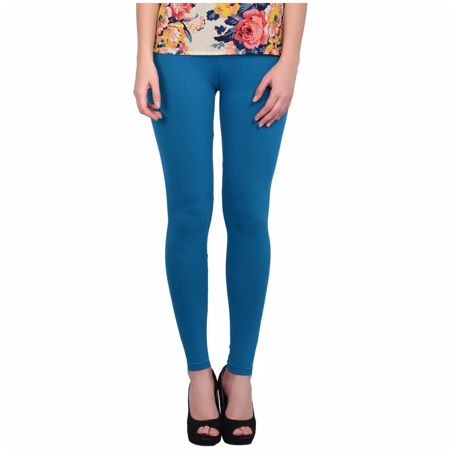 

Robinbosky Women Cotton Leggings -Blue