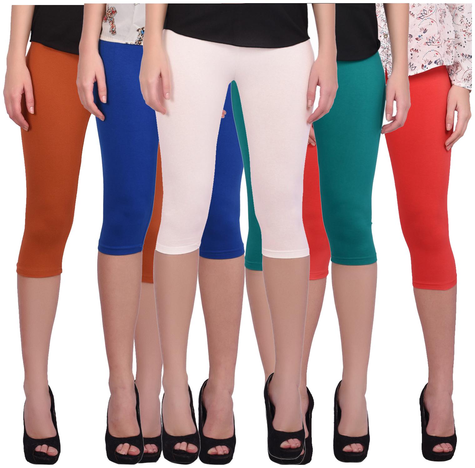 

Robinbosky Women Three-fourth Solid Leggings