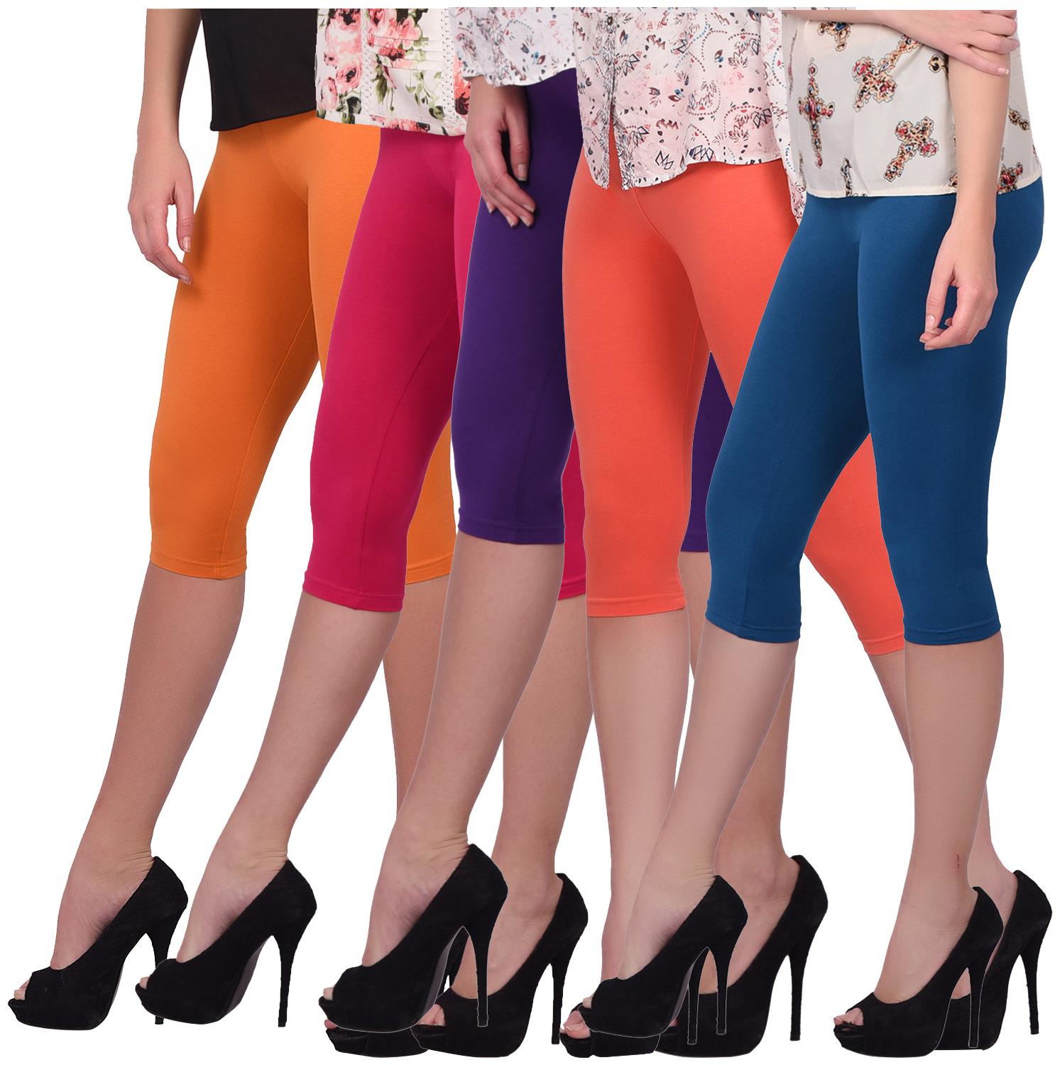 

Robinbosky Women Three-fourth Solid Leggings