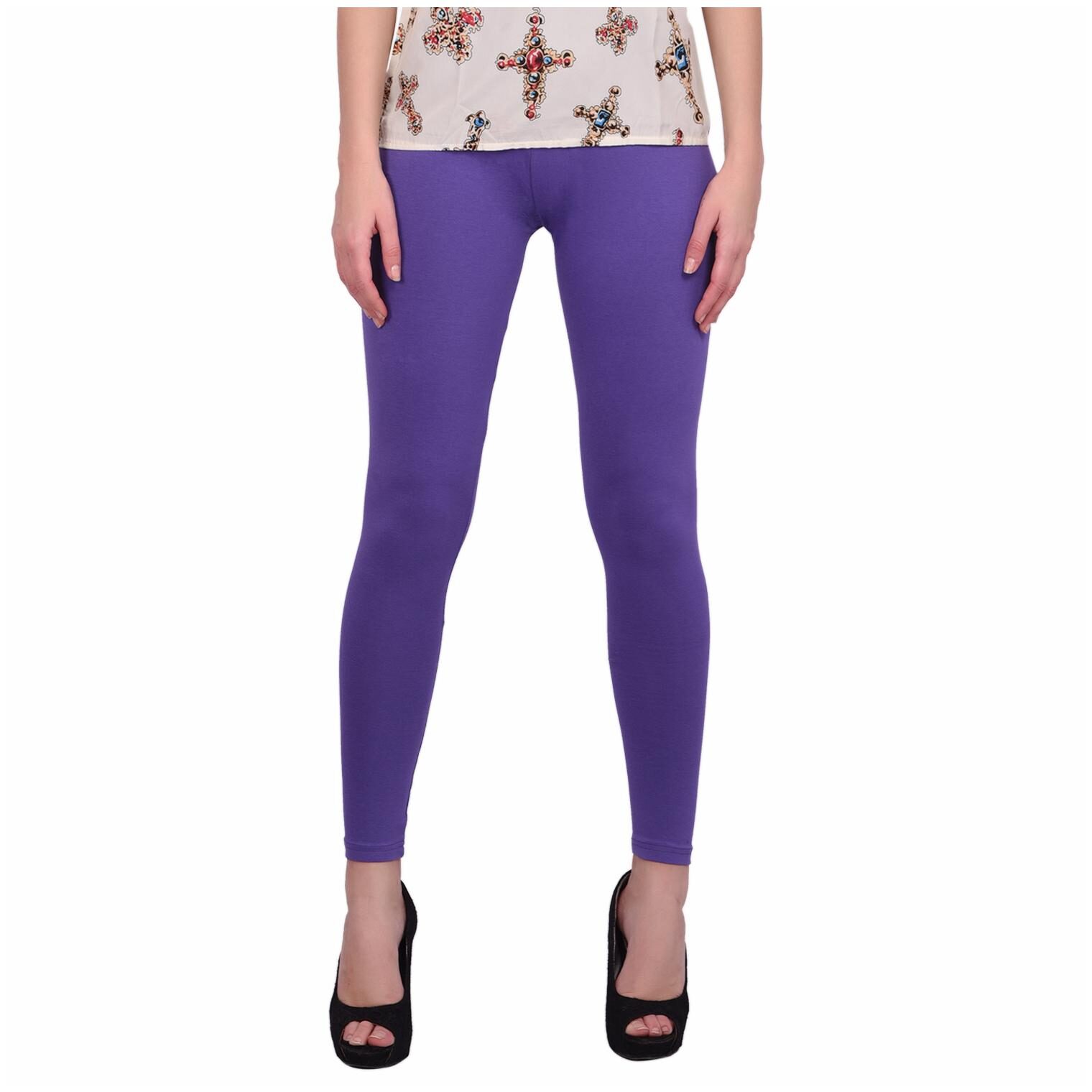 

Robinbosky Women Cotton Leggings -Purple