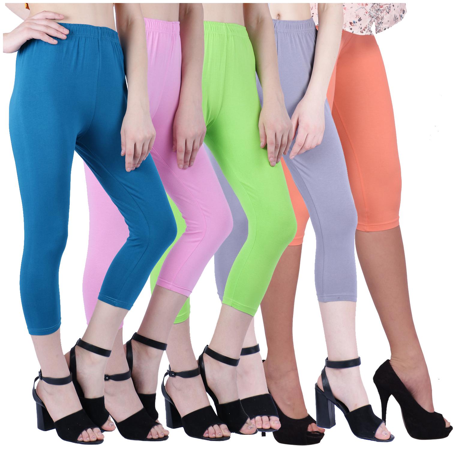

Robinbosky Women Three-fourth Solid Leggings