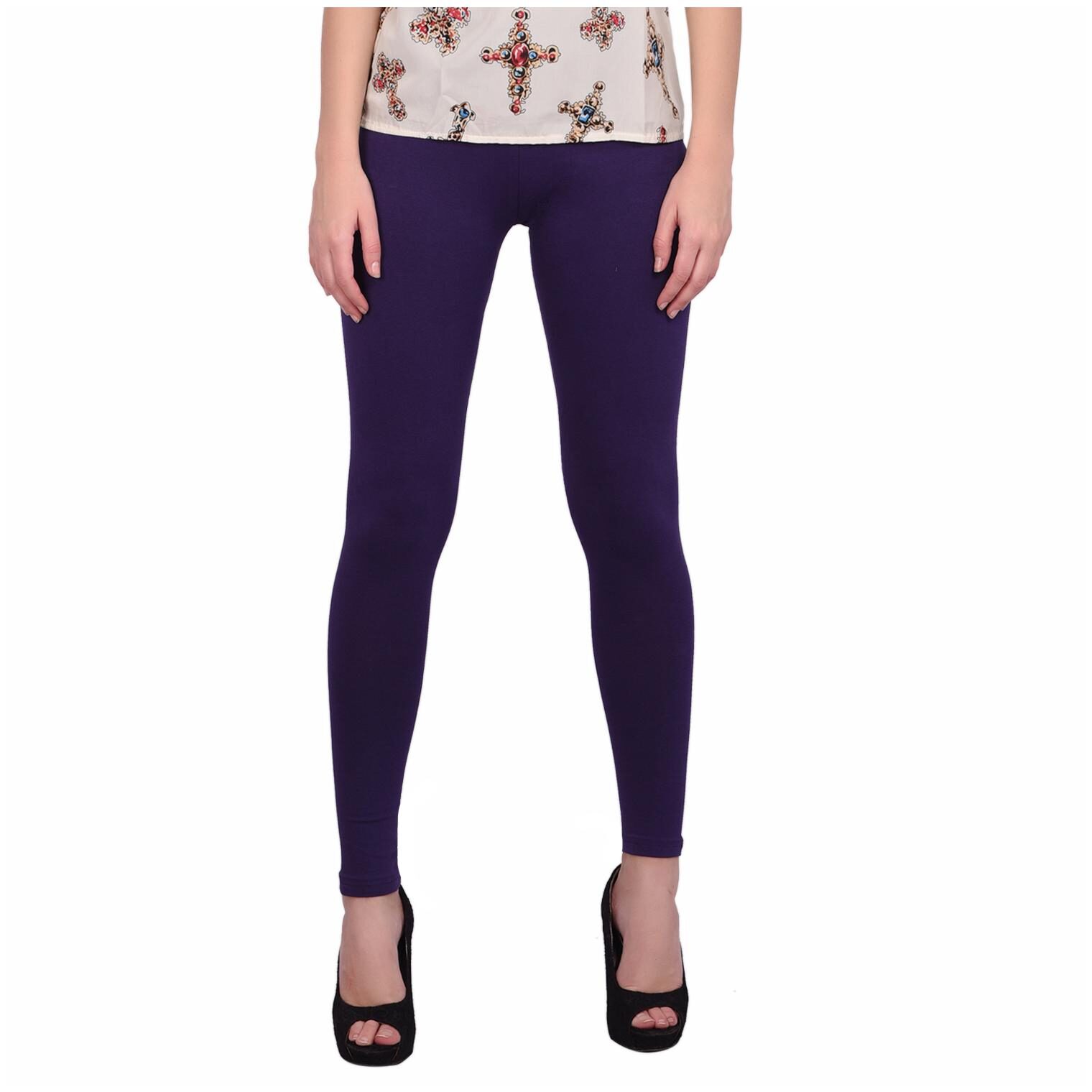 

Robinbosky Women Cotton Leggings -Purple