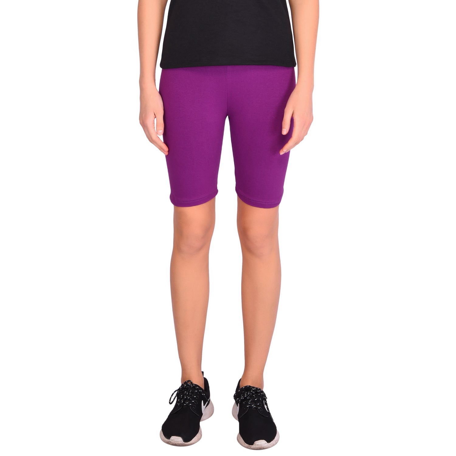 

Robinbosky Women Solid Sport shorts - Purple