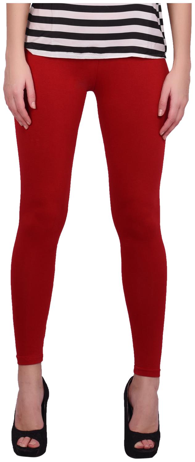 

Robinbosky Women Cotton Leggings -Red