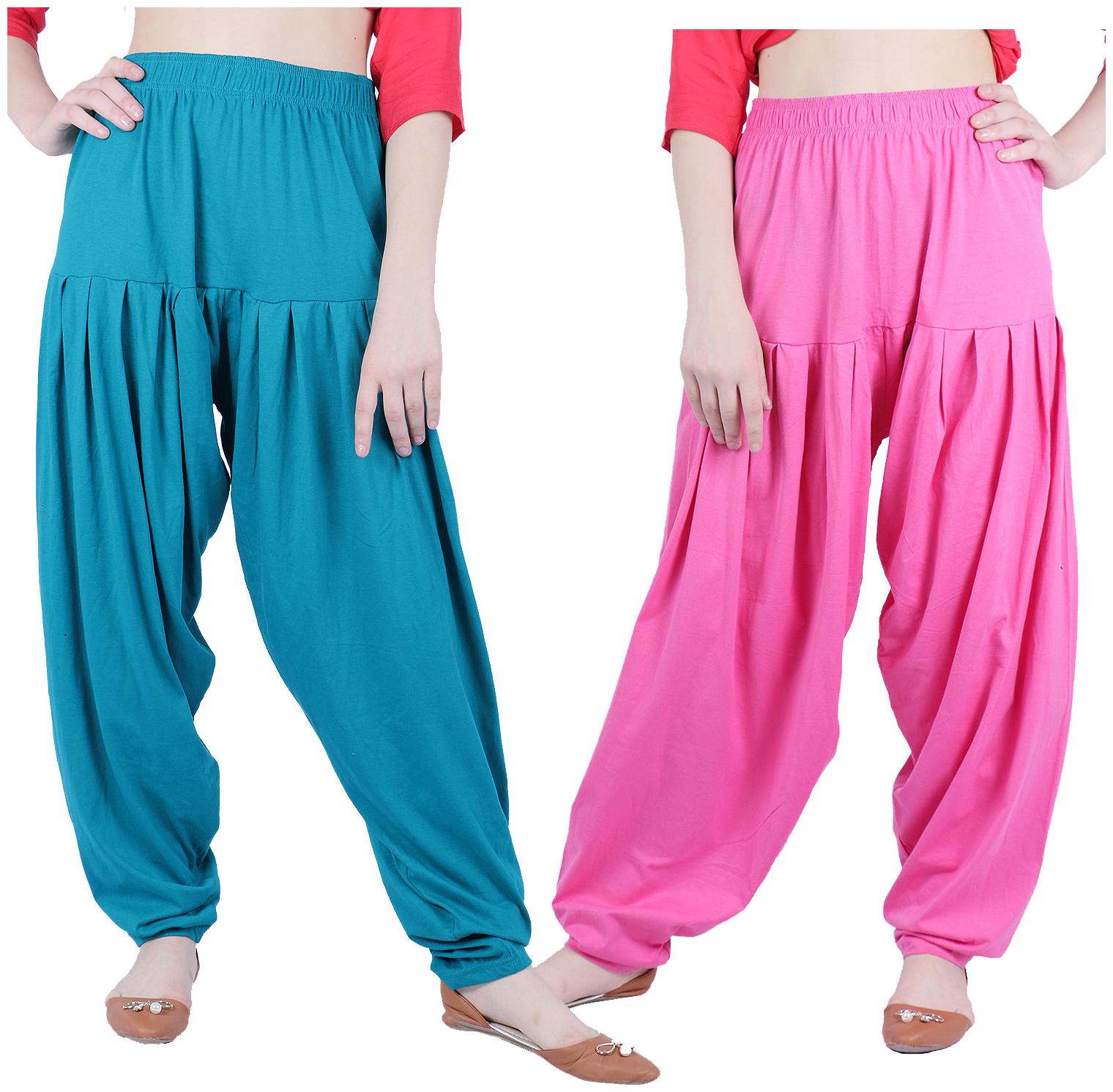 

Robinbosky Cotton Salwar - Pink Blue