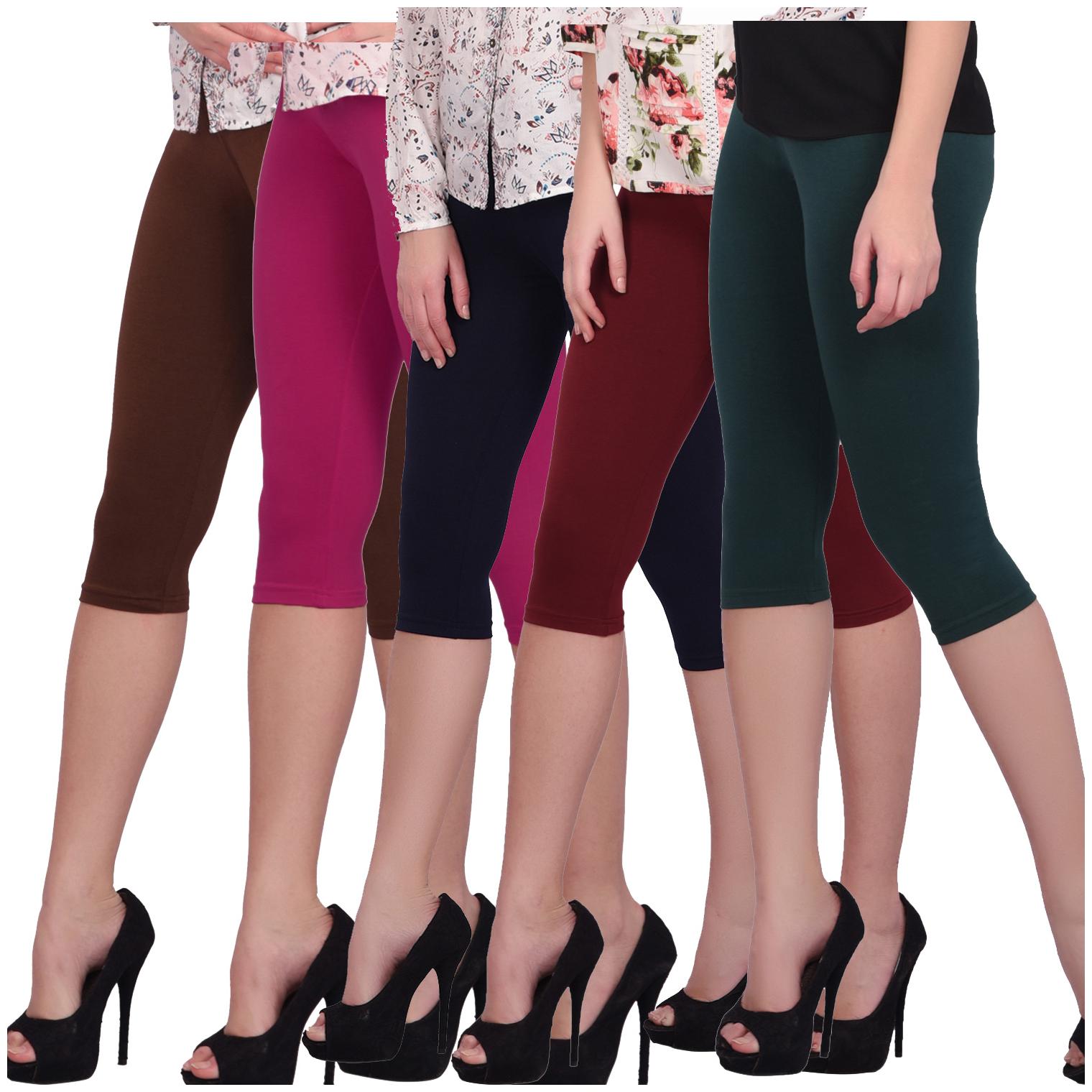

Robinbosky Women Three-fourth Solid Leggings