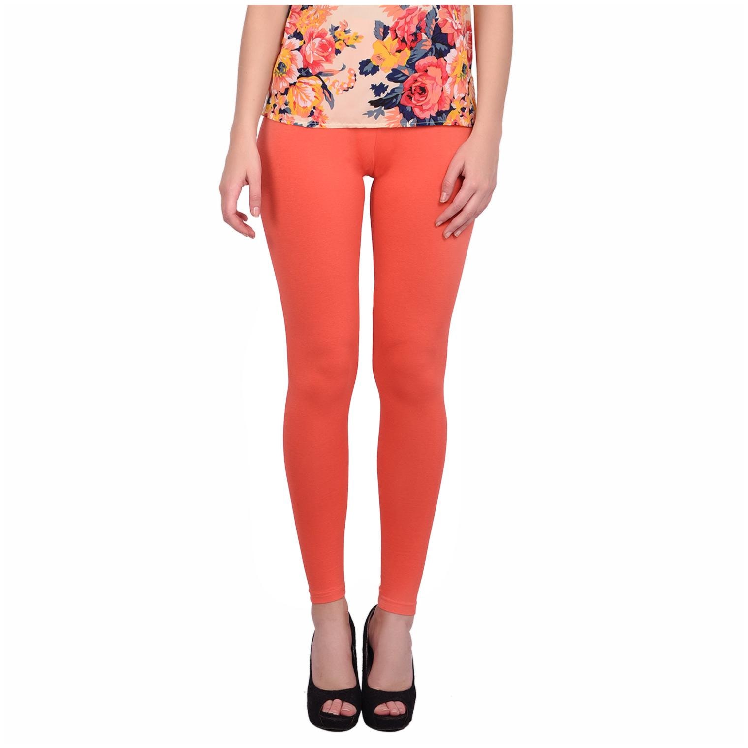 

Robinbosky Women Cotton Leggings -Orange