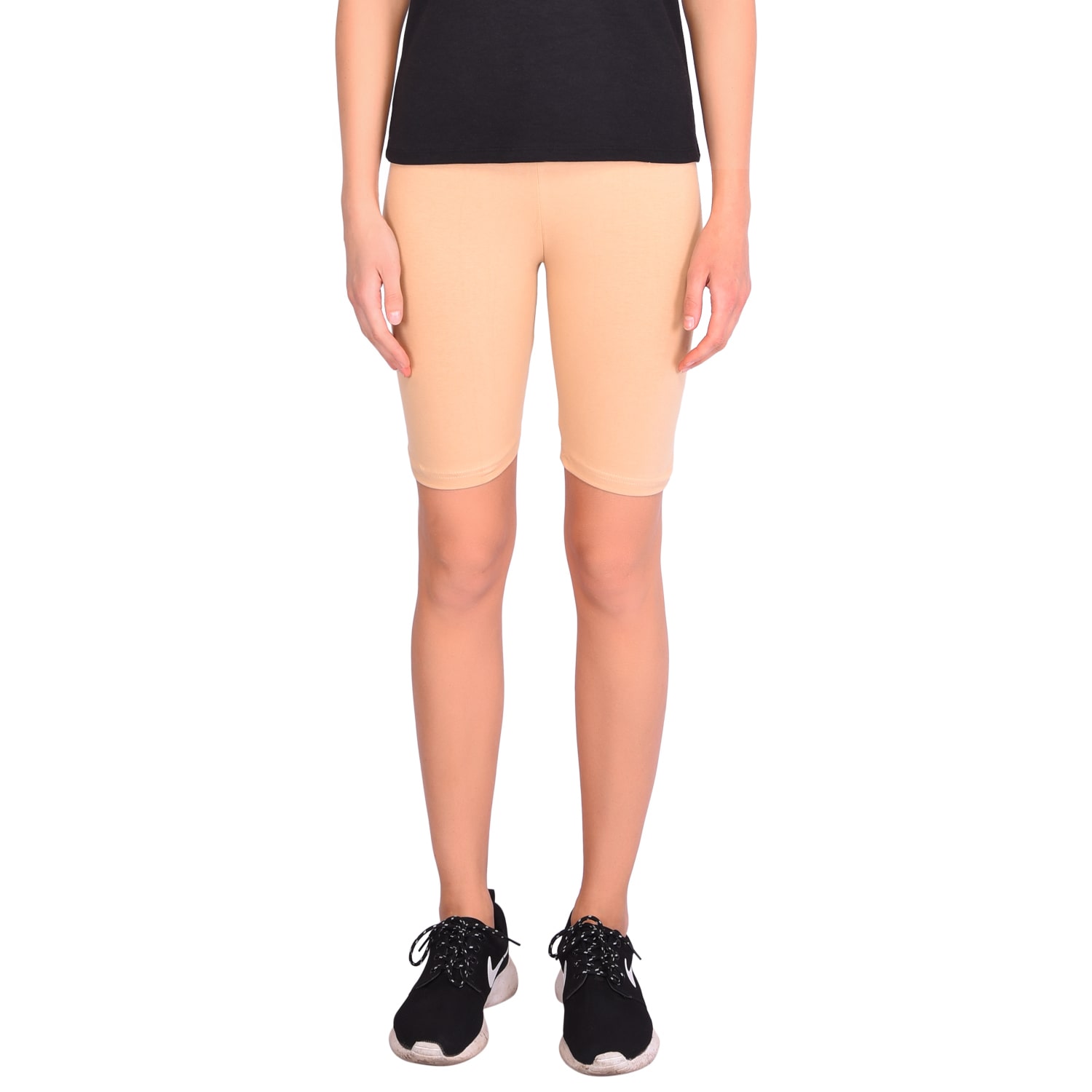 

Robinbosky Women Solid Sport shorts - Beige