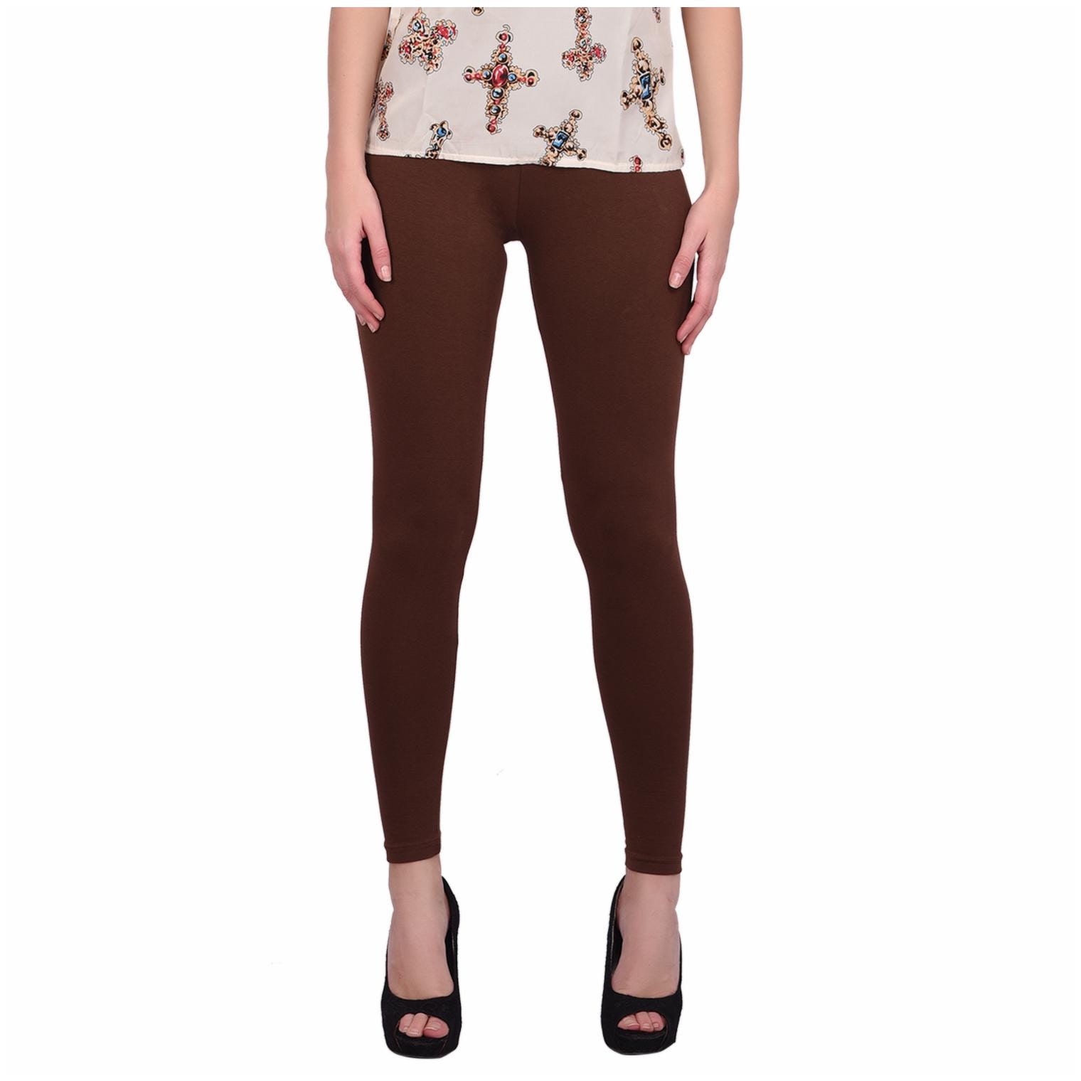 

Robinbosky Women Cotton Leggings -Brown
