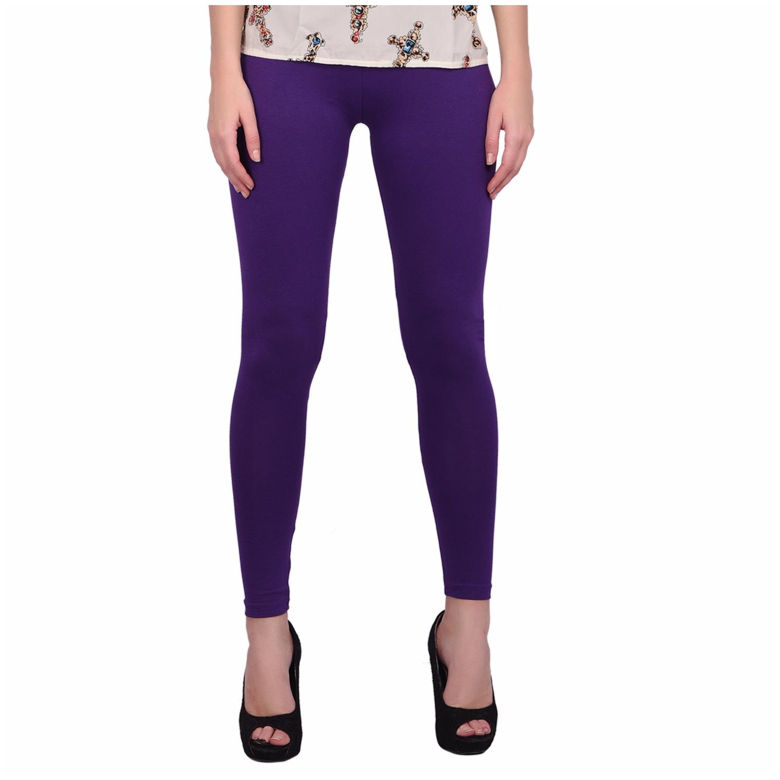

Robinbosky Women Cotton Leggings -Purple