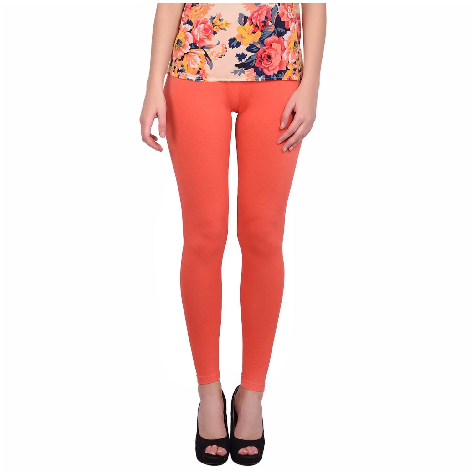 

Robinbosky Women Cotton Leggings -Orange