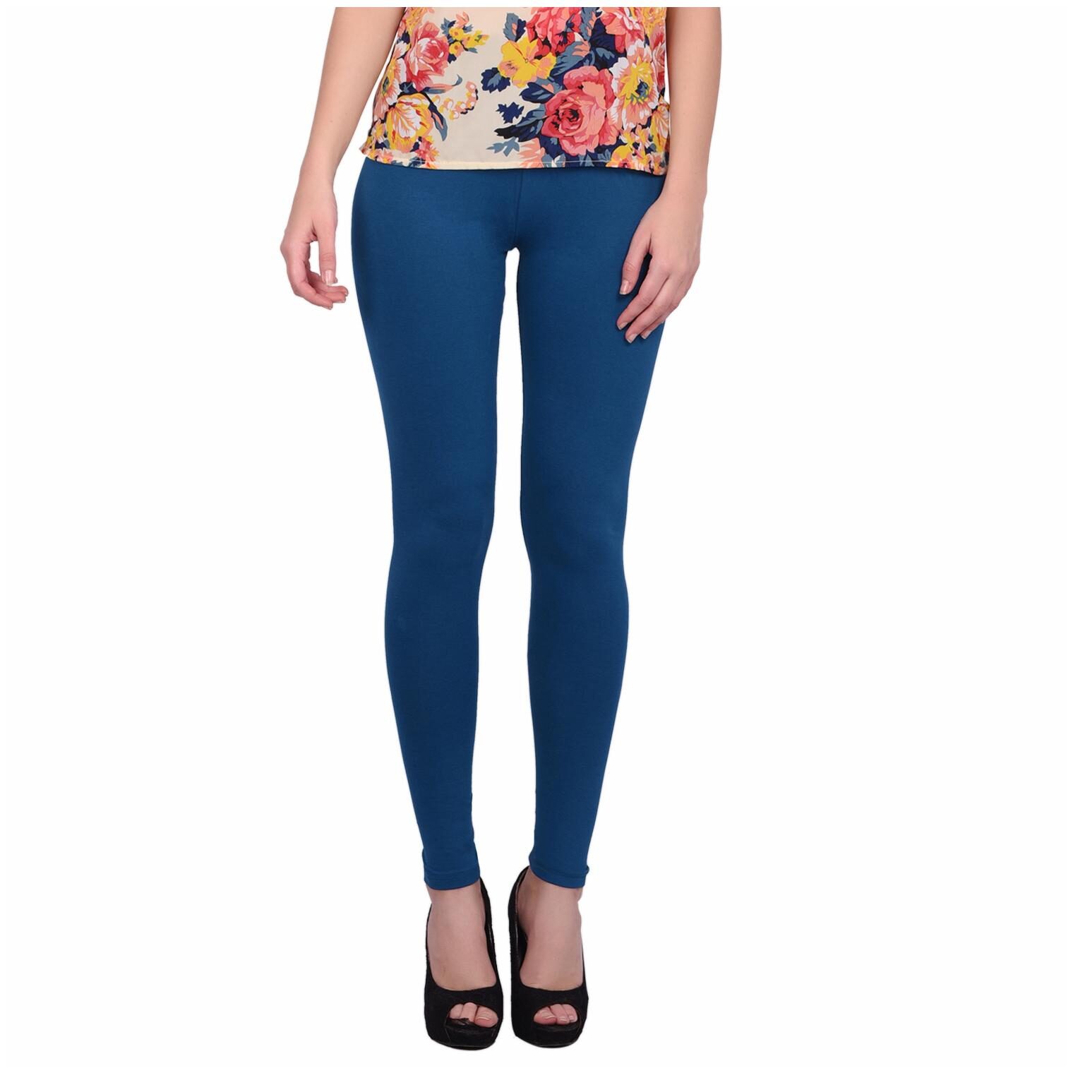 

Robinbosky Women Cotton Leggings -Blue