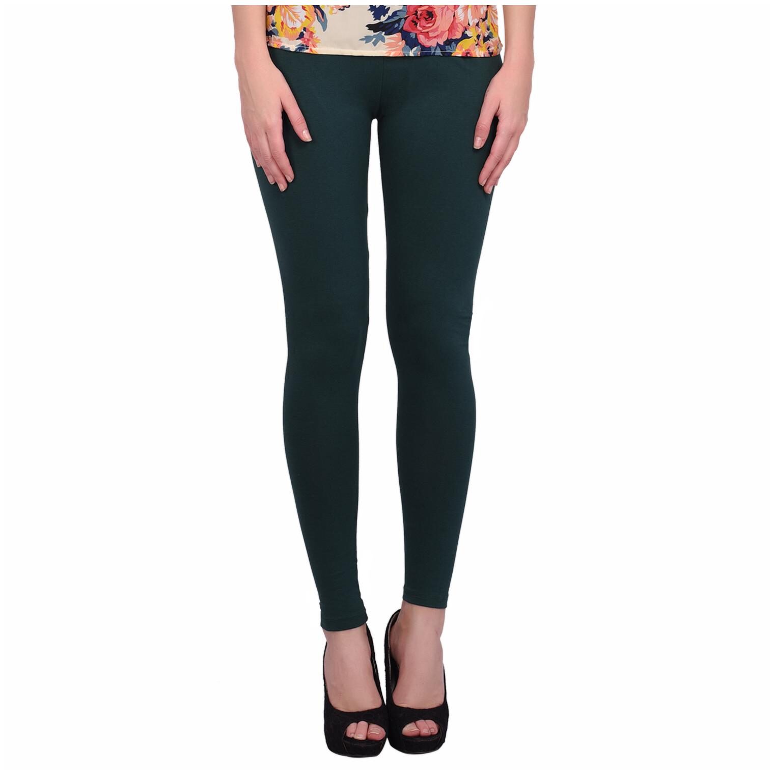 

Robinbosky Women Cotton Leggings -Green