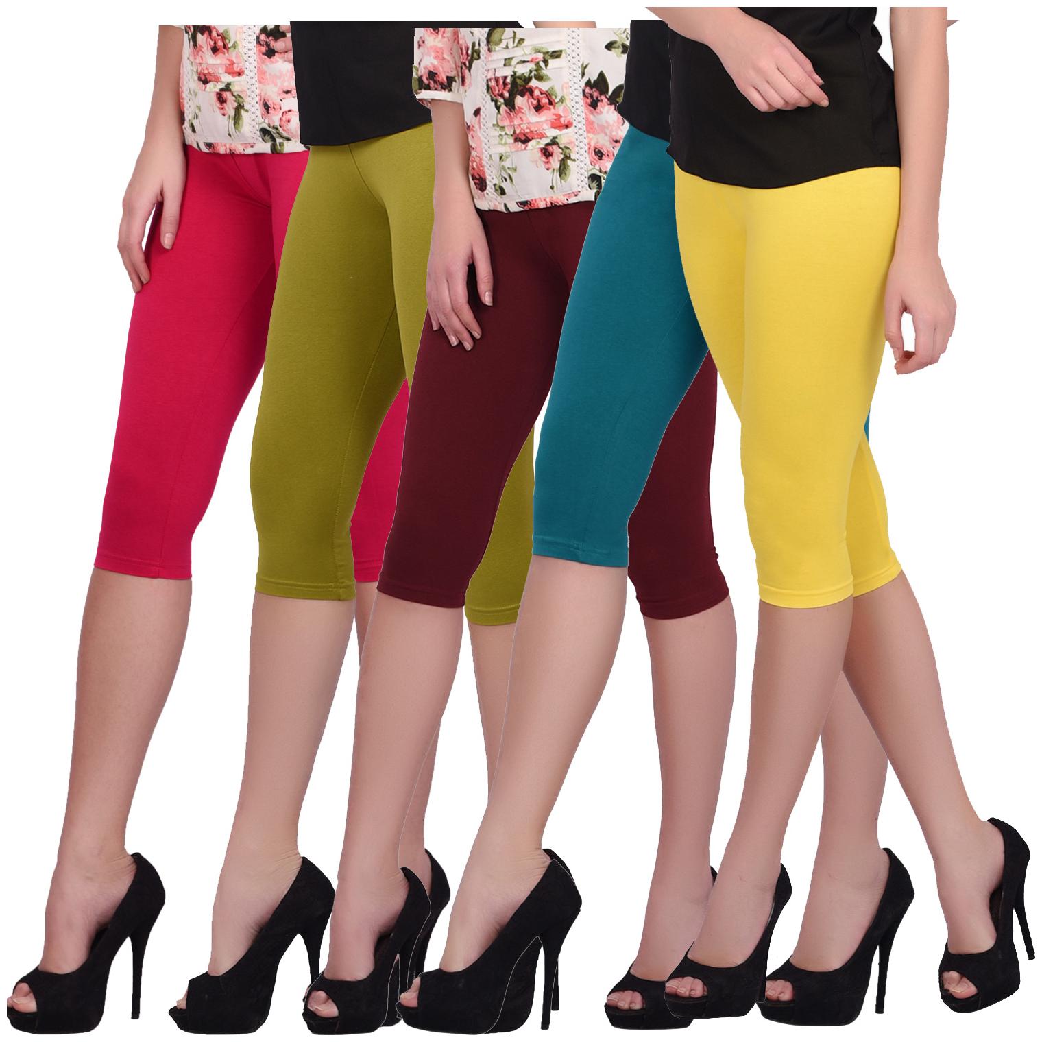 

Robinbosky Women Three-fourth Solid Leggings