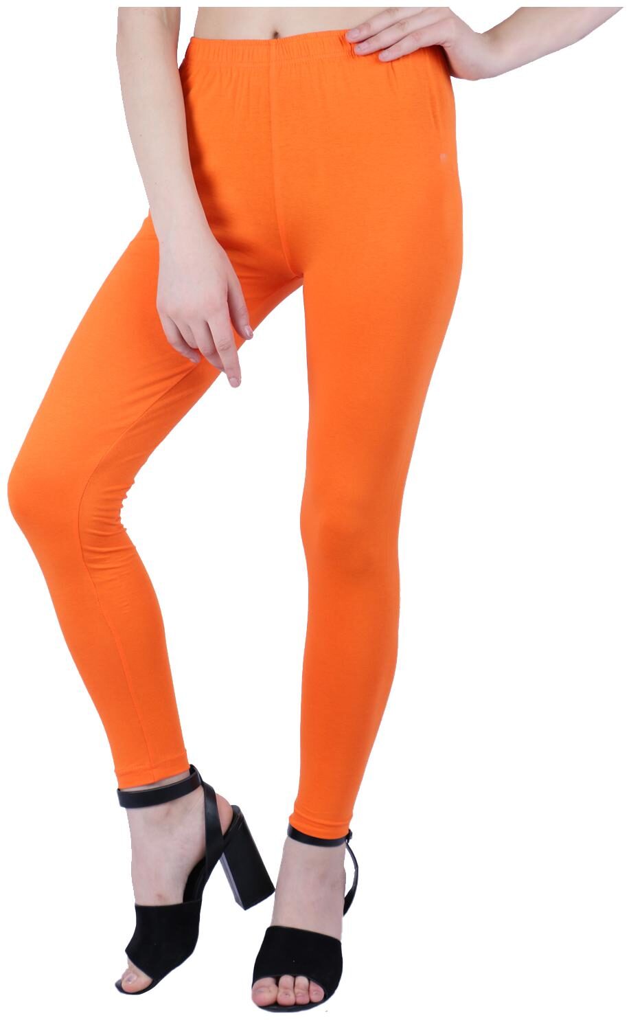 

Robinbosky Women Cotton Leggings -Orange