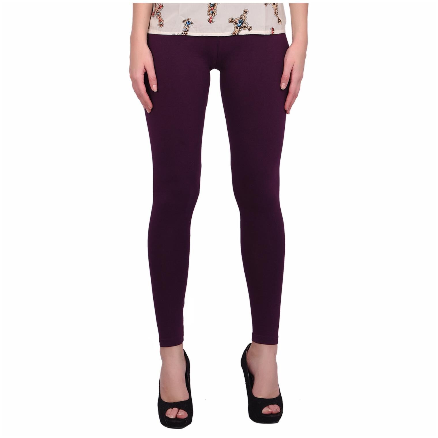 

Robinbosky Women Cotton Leggings -Purple