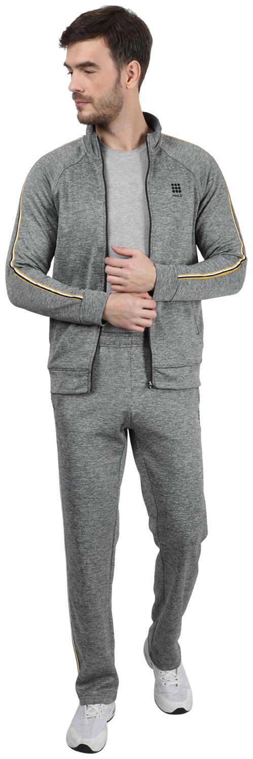 

ROCK IT Men Grey Solid Regular Fit Track Suit