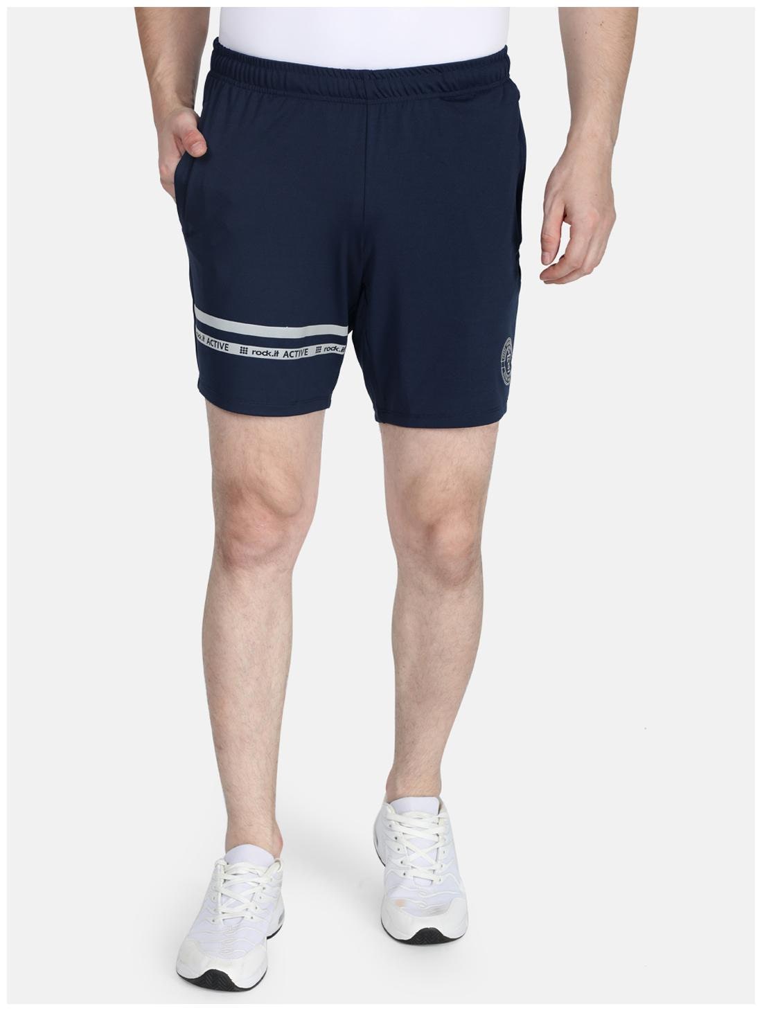 

ROCK IT Men Navy Blue Regular Fit Regular Shorts