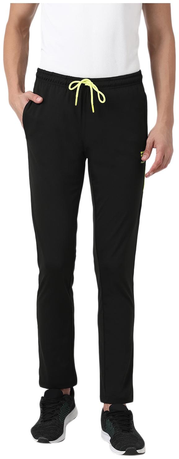 

ROCK IT Men Black Solid Regular fit Track pants