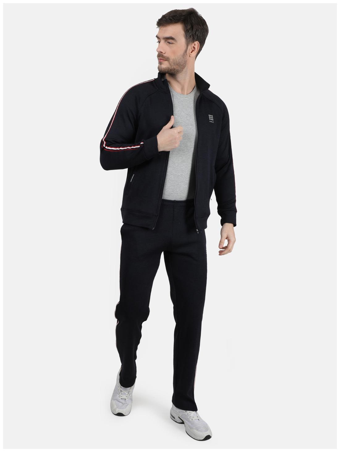 

ROCK IT Men Navy Blue Solid Regular Fit Track Suit
