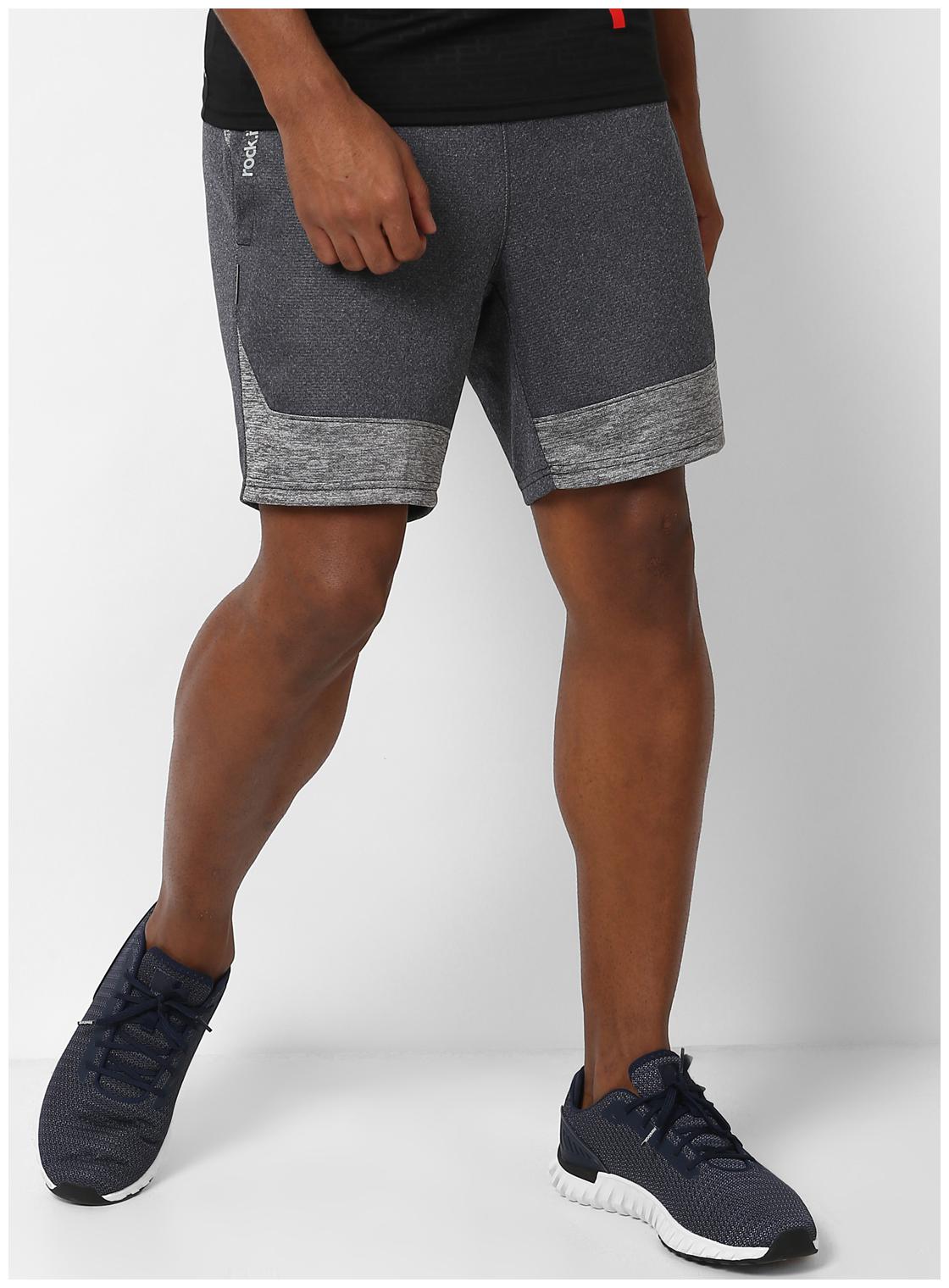 

ROCK IT Men Grey Slim Fit Regular Shorts