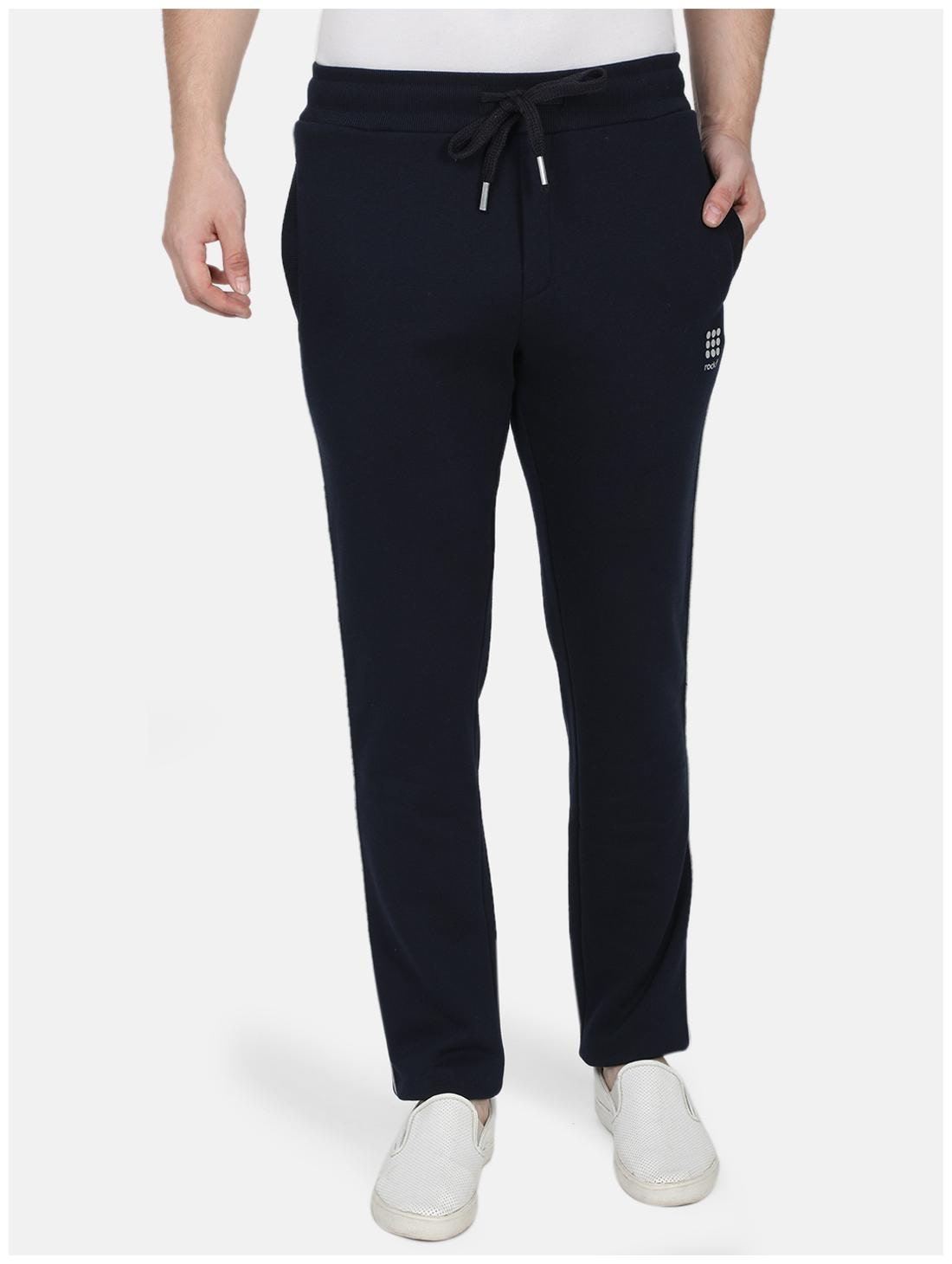 

ROCK IT Men Navy blue Solid Regular fit Track pants