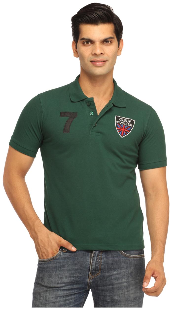 

Rockhard Men Green Regular fit Cotton Polo collar T-Shirt - Pack Of 1