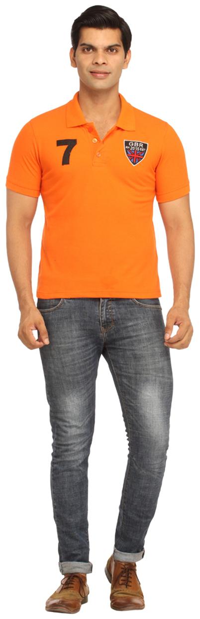 

Rockhard Men Orange Regular fit Cotton Round neck T-Shirt - Pack Of 1
