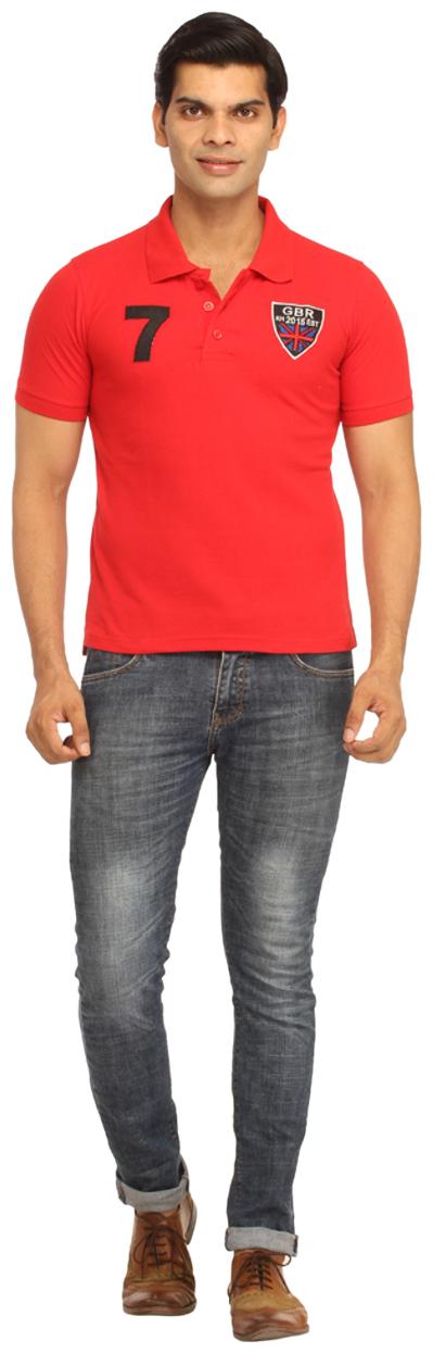 

Rockhard Men Red Regular fit Cotton Polo collar T-Shirt - Pack Of 1