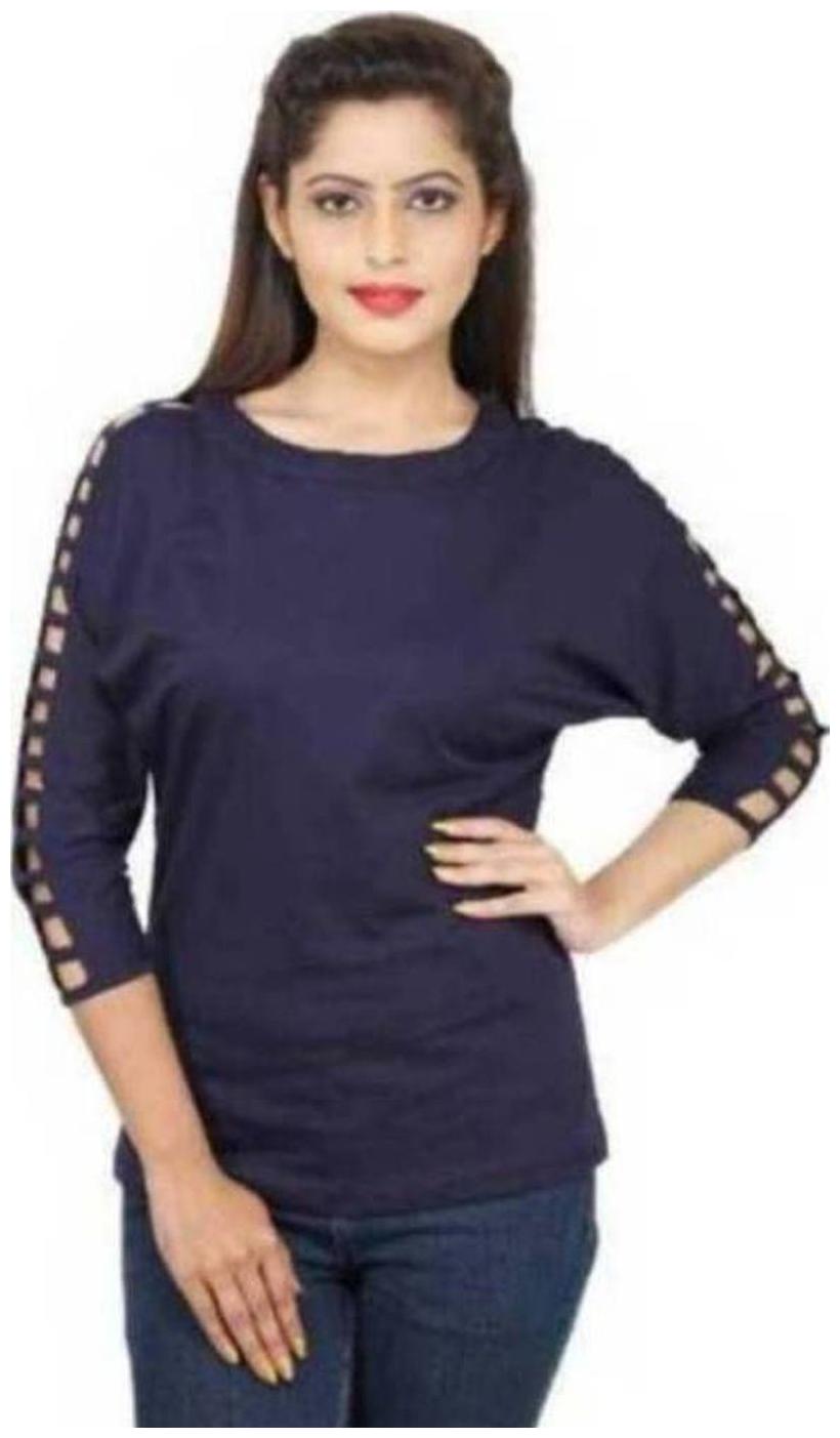 

Romile Women Solid Regular top - Blue