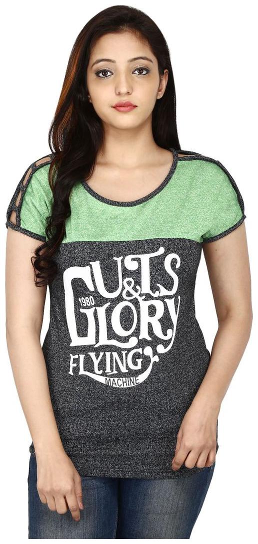 

Romile Women Printed Regular top - Grey