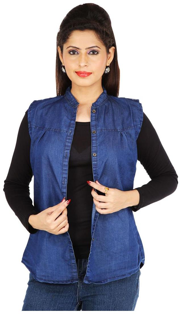 

Romile Women Blue Solid Regular Fit Shirt