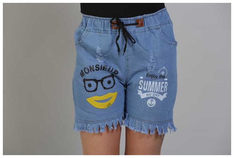 

Romile Women Solid Denim shorts - Blue