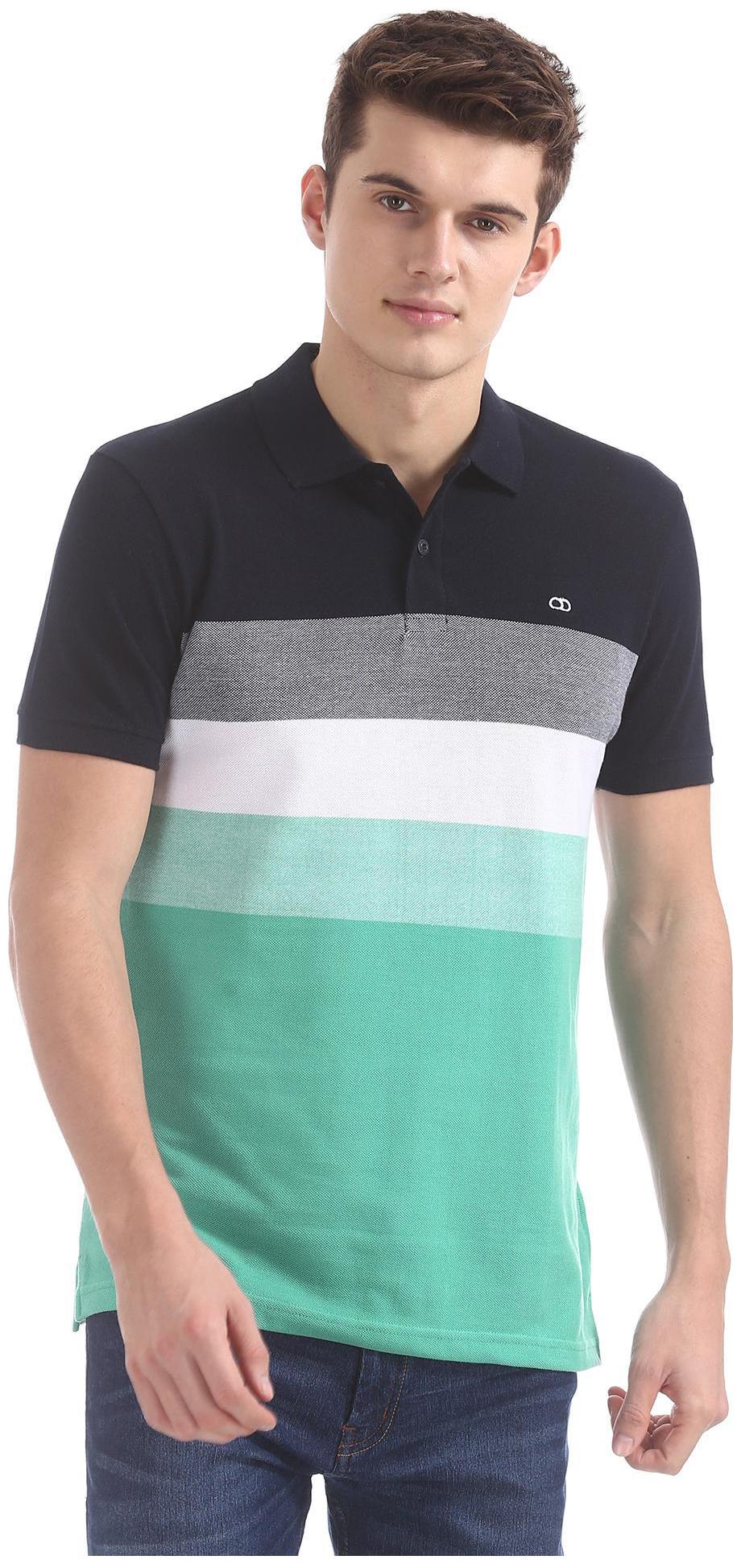 

RUGGERS Men Multi Regular fit Cotton Blend Polo collar T-Shirt - Pack Of 1