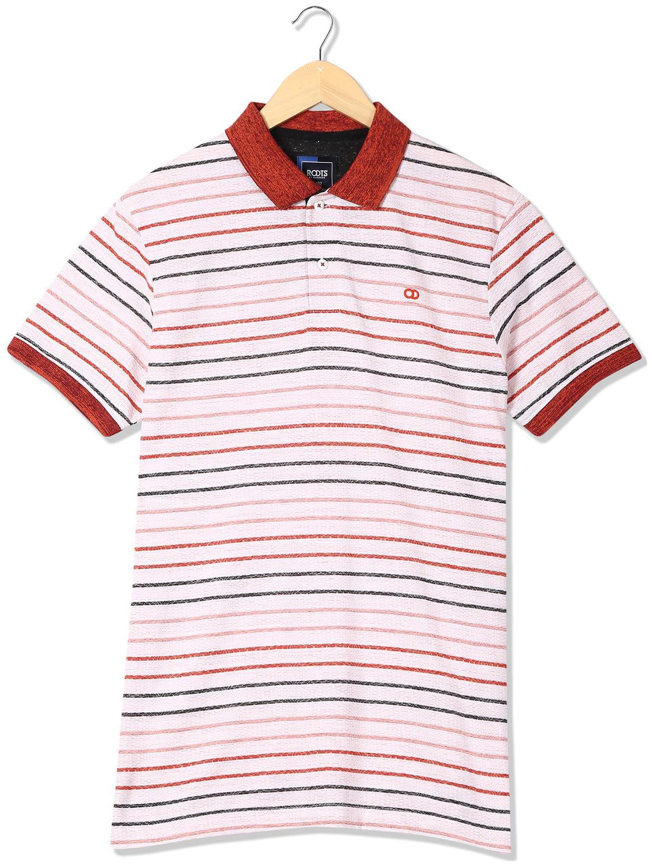 

RUGGERS Men Orange Regular fit Cotton Blend Polo collar T-Shirt - Pack Of 1