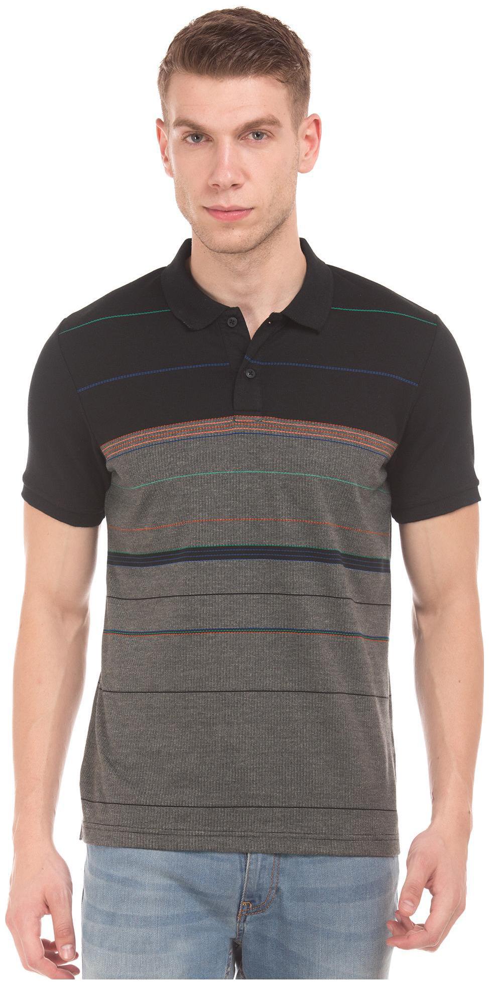 

RUGGERS Men Black Regular fit Cotton Blend Polo collar T-Shirt - Pack Of 1