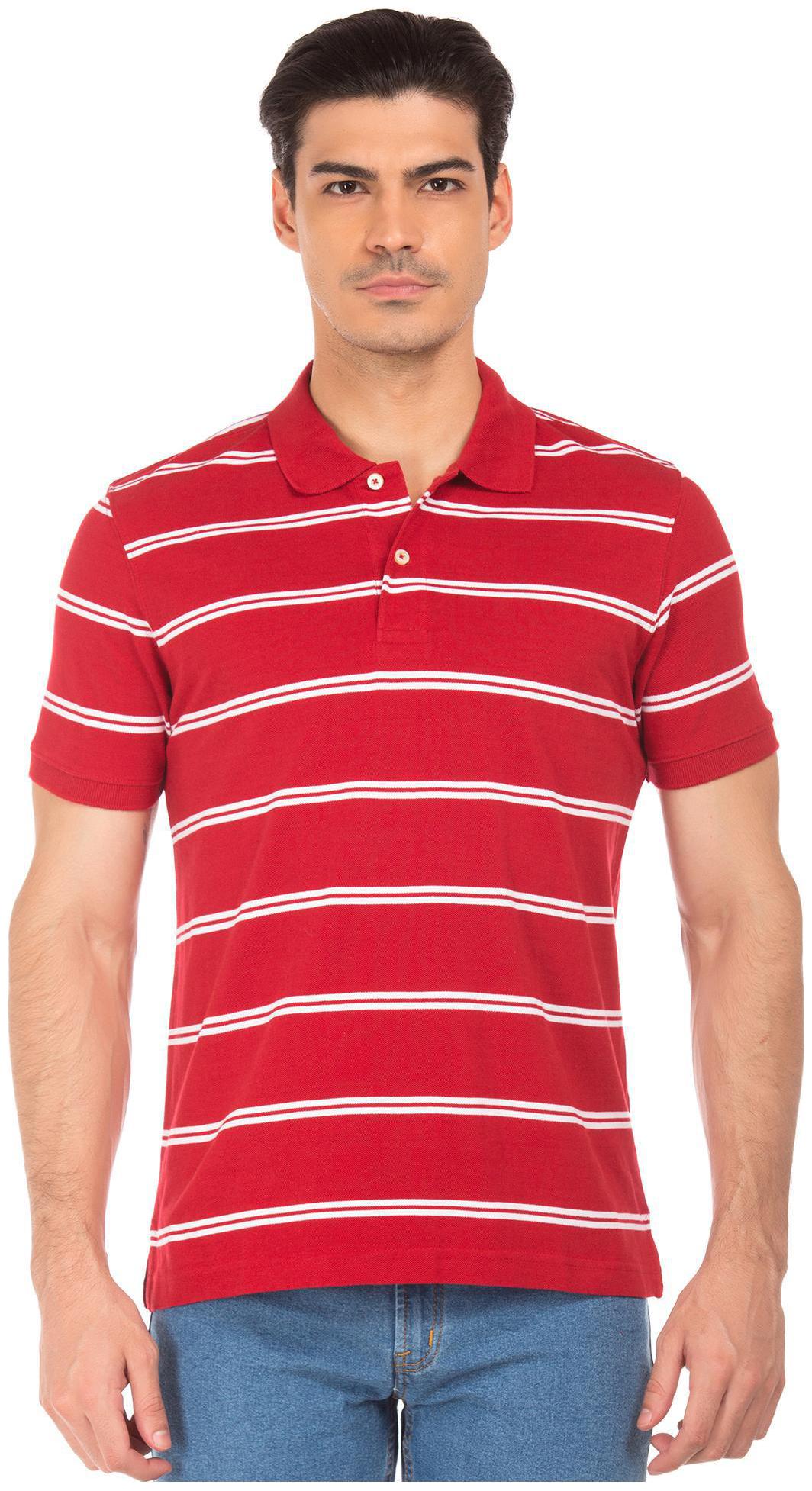 

RUGGERS Men Red Regular fit Cotton Polo collar T-Shirt - Pack Of 1