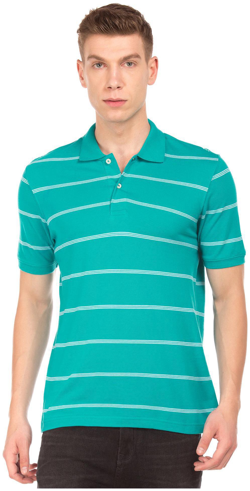 

RUGGERS Men Green Regular fit Cotton Polo collar T-Shirt - Pack Of 1